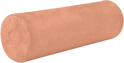 Bolster Pillow Yoga Beige Firm Neck Roll Pillow 5.5" x 17" Small Round Pillows Decorative Throw Pillows Cylinder Body Pillow Cover Back Support Pillow