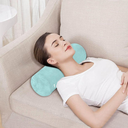 Bolster Pillow Yoga Beige Firm Neck Roll Pillow 5.5" x 17" Small Round Pillows Decorative Throw Pillows Cylinder Body Pillow Cover Back Support Pillow