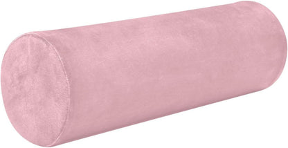 Bolster Pillow Yoga Beige Firm Neck Roll Pillow 5.5" x 17" Small Round Pillows Decorative Throw Pillows Cylinder Body Pillow Cover Back Support Pillow