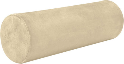 Bolster Pillow Yoga Beige Firm Neck Roll Pillow 5.5" x 17" Small Round Pillows Decorative Throw Pillows Cylinder Body Pillow Cover Back Support Pillow