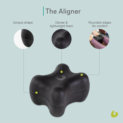 The Aligner Pilates and Yoga Block, Alignment Block, Black