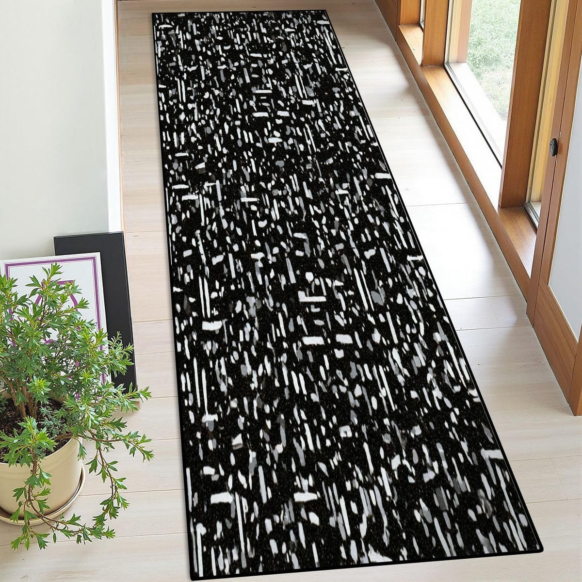 Runner Rug Washable 2x6 Topographic map Topographic map Lines Contour Non-Slip Hallway Area Rug Indoor Outdoor Home Decor for Entryway Bathroom Kitchen Carpet Yoga Floor Mat
