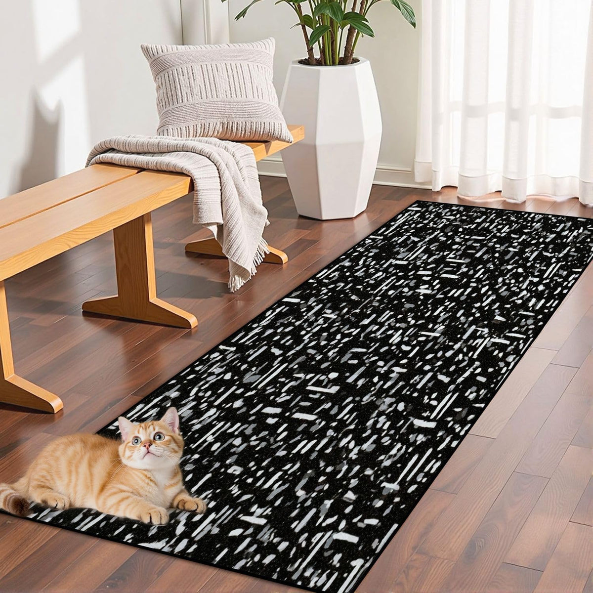 Runner Rug Washable 2x6 Topographic map Topographic map Lines Contour Non-Slip Hallway Area Rug Indoor Outdoor Home Decor for Entryway Bathroom Kitchen Carpet Yoga Floor Mat