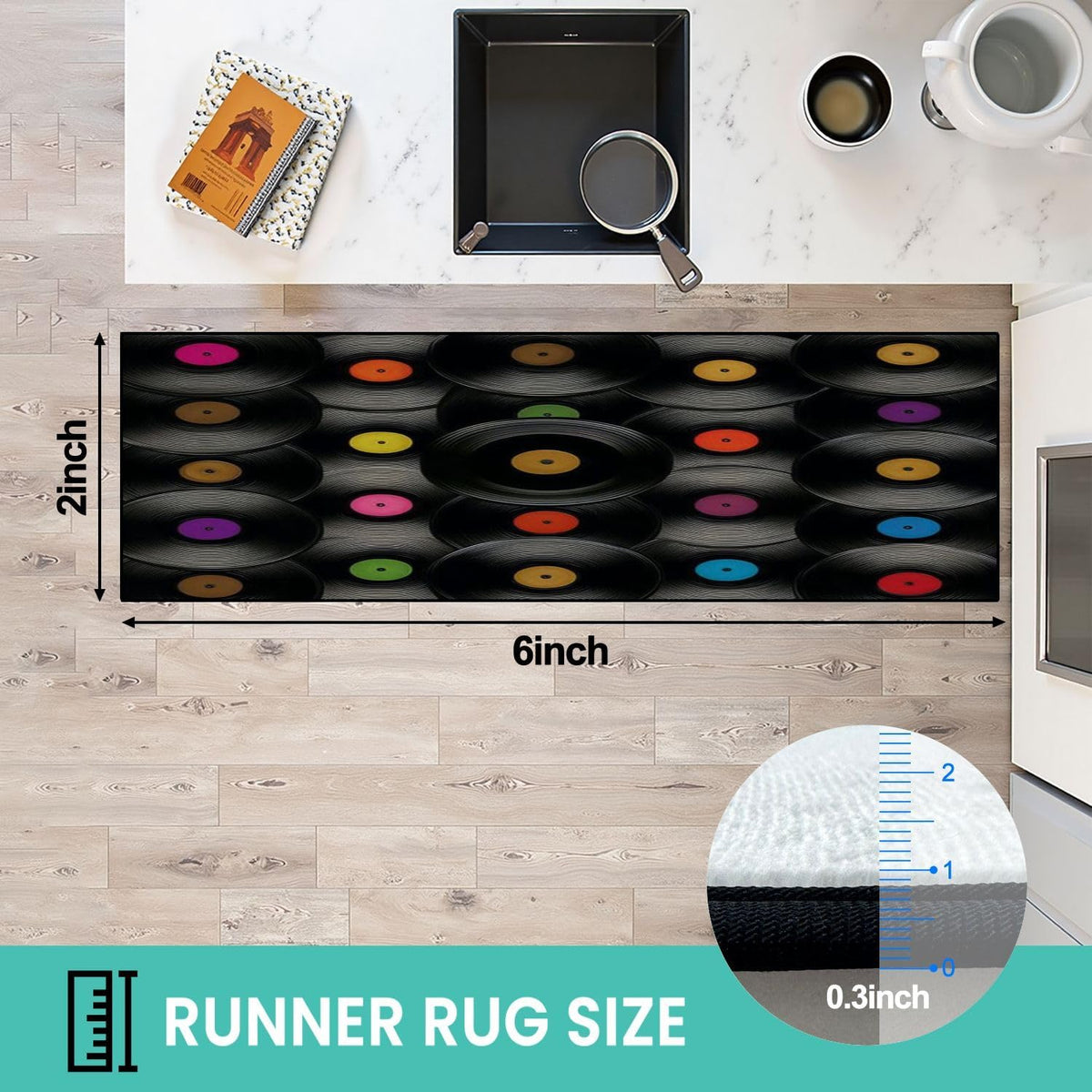 Runner Rug Washable 2x6 Topographic map Topographic map Lines Contour Non-Slip Hallway Area Rug Indoor Outdoor Home Decor for Entryway Bathroom Kitchen Carpet Yoga Floor Mat