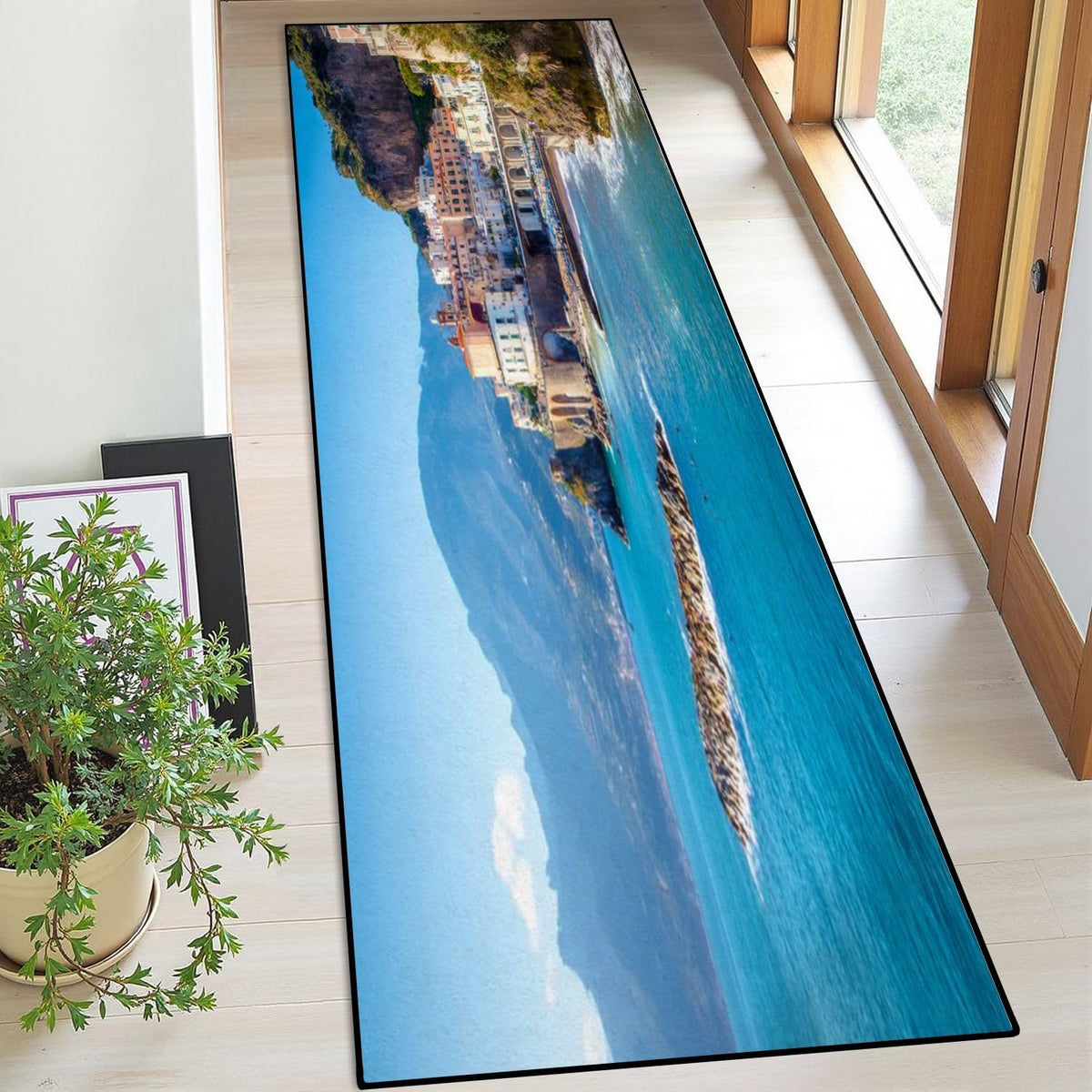 Runner Rug Washable 2x6 Topographic map Topographic map Lines Contour Non-Slip Hallway Area Rug Indoor Outdoor Home Decor for Entryway Bathroom Kitchen Carpet Yoga Floor Mat
