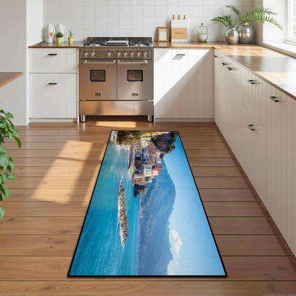 Runner Rug Washable 2x6 Topographic map Topographic map Lines Contour Non-Slip Hallway Area Rug Indoor Outdoor Home Decor for Entryway Bathroom Kitchen Carpet Yoga Floor Mat