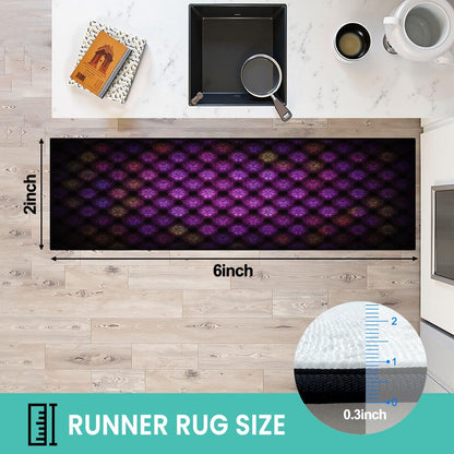 Runner Rug Washable 2x6 Topographic map Topographic map Lines Contour Non-Slip Hallway Area Rug Indoor Outdoor Home Decor for Entryway Bathroom Kitchen Carpet Yoga Floor Mat