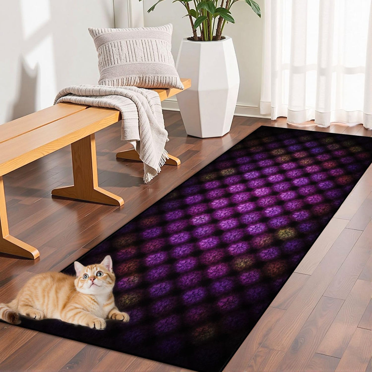 Runner Rug Washable 2x6 Topographic map Topographic map Lines Contour Non-Slip Hallway Area Rug Indoor Outdoor Home Decor for Entryway Bathroom Kitchen Carpet Yoga Floor Mat