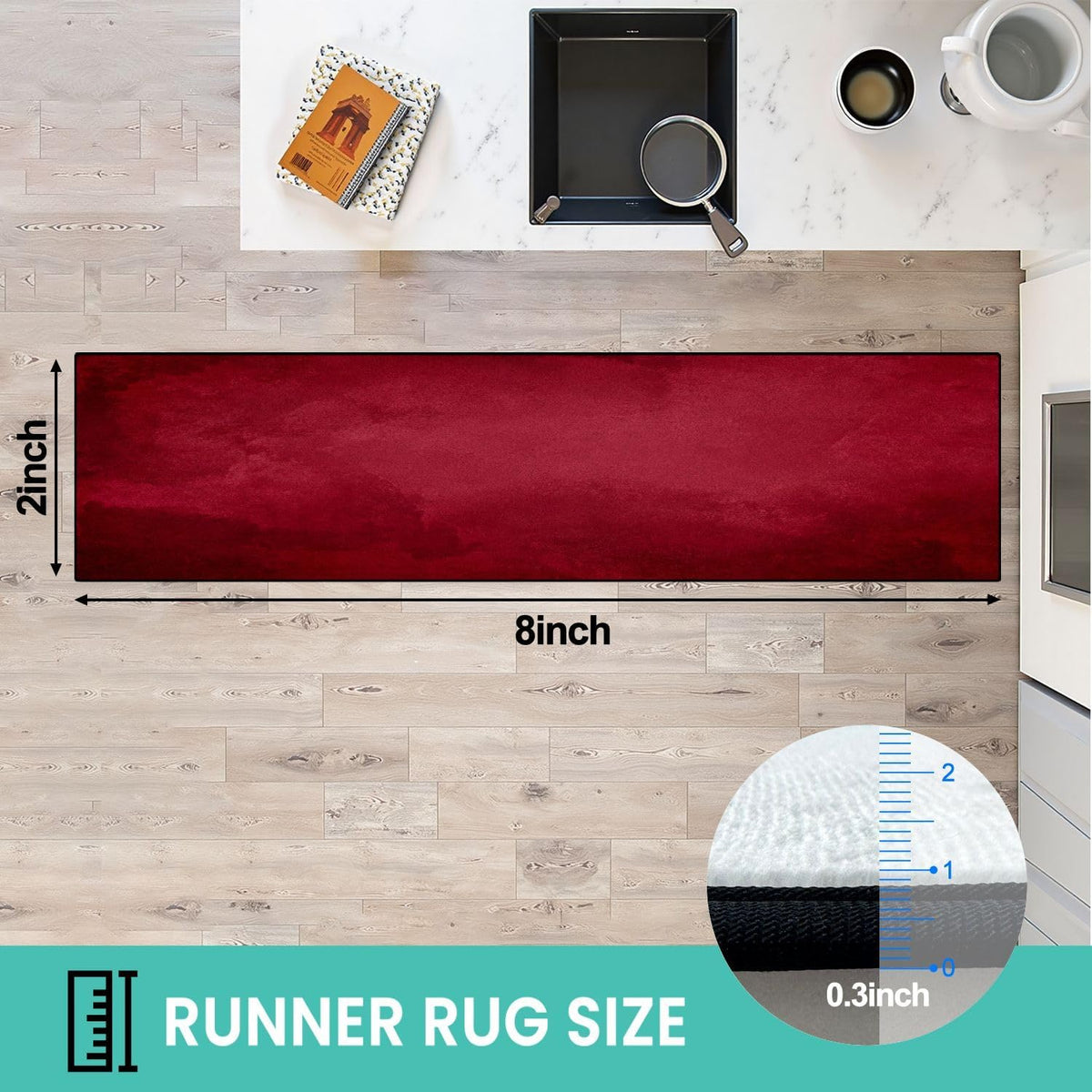 Runner Rug Washable 2x6 Topographic map Topographic map Lines Contour Non-Slip Hallway Area Rug Indoor Outdoor Home Decor for Entryway Bathroom Kitchen Carpet Yoga Floor Mat