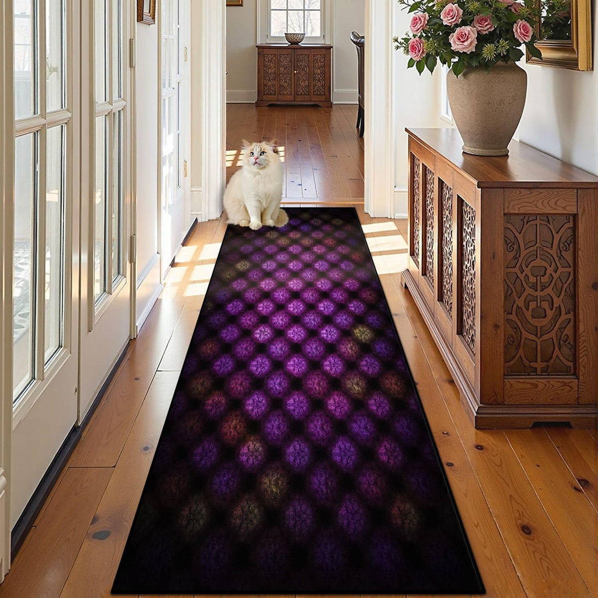 Runner Rug Washable 2x6 Topographic map Topographic map Lines Contour Non-Slip Hallway Area Rug Indoor Outdoor Home Decor for Entryway Bathroom Kitchen Carpet Yoga Floor Mat