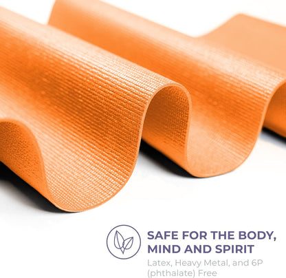 Voyage 5mm Studio Yoga Mats, 6 Pack, 72x24in