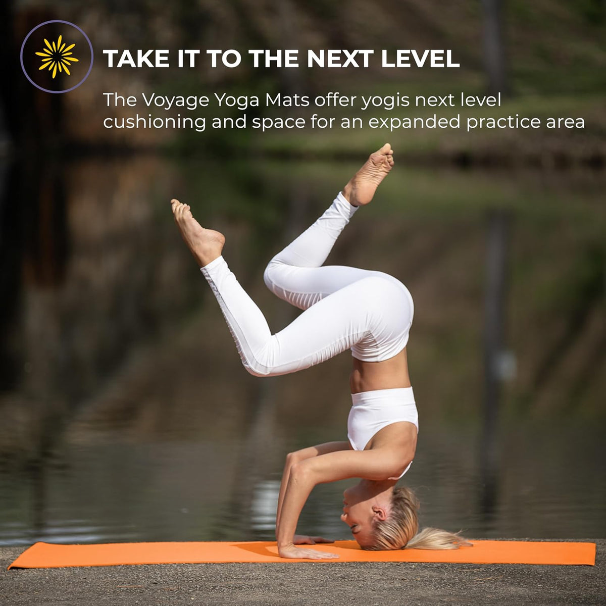 Voyage 5mm Studio Yoga Mats, 6 Pack, 72x24in