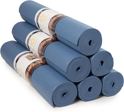 Voyage 5mm Studio Yoga Mats, 6 Pack, 72x24in
