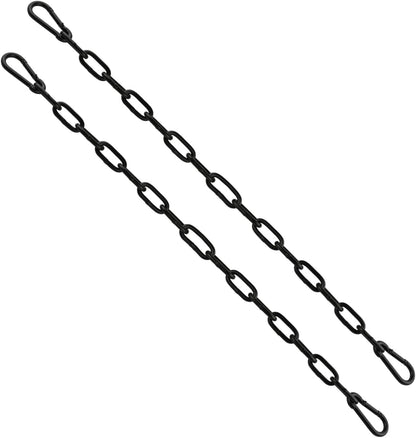 60cm Hanging Chair Chain with 2 Carabiners, 3/16" Capacity Hanging Kits, 330lbs Heavy Duty Hanging Chair Hardware for Lights Plants Hammock Swing Hanging Chair Punching Bags Sandbag Yoga Gym 60cm