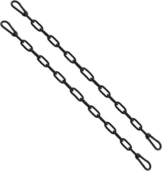 60cm Hanging Chair Chain with 2 Carabiners, 3/16" Capacity Hanging Kits, 330lbs Heavy Duty Hanging Chair Hardware for Lights Plants Hammock Swing Hanging Chair Punching Bags Sandbag Yoga Gym 60cm