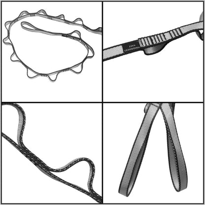 23KN (5070 lbs) Heavy Duty Straps, 2 Pack Adjustable Daisy Chain Webbing