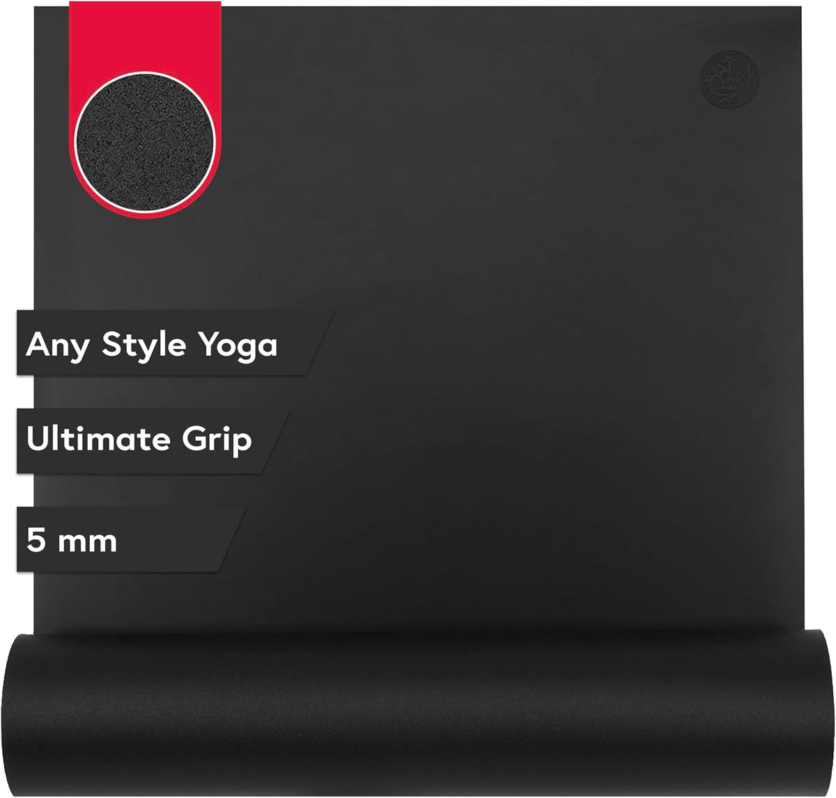 GRP Adapt Yoga Mat 71" - 5mm | Ultimate Grip | Sweat Ready for Any Style of Yoga | 71 x 24 x 1/16 inches