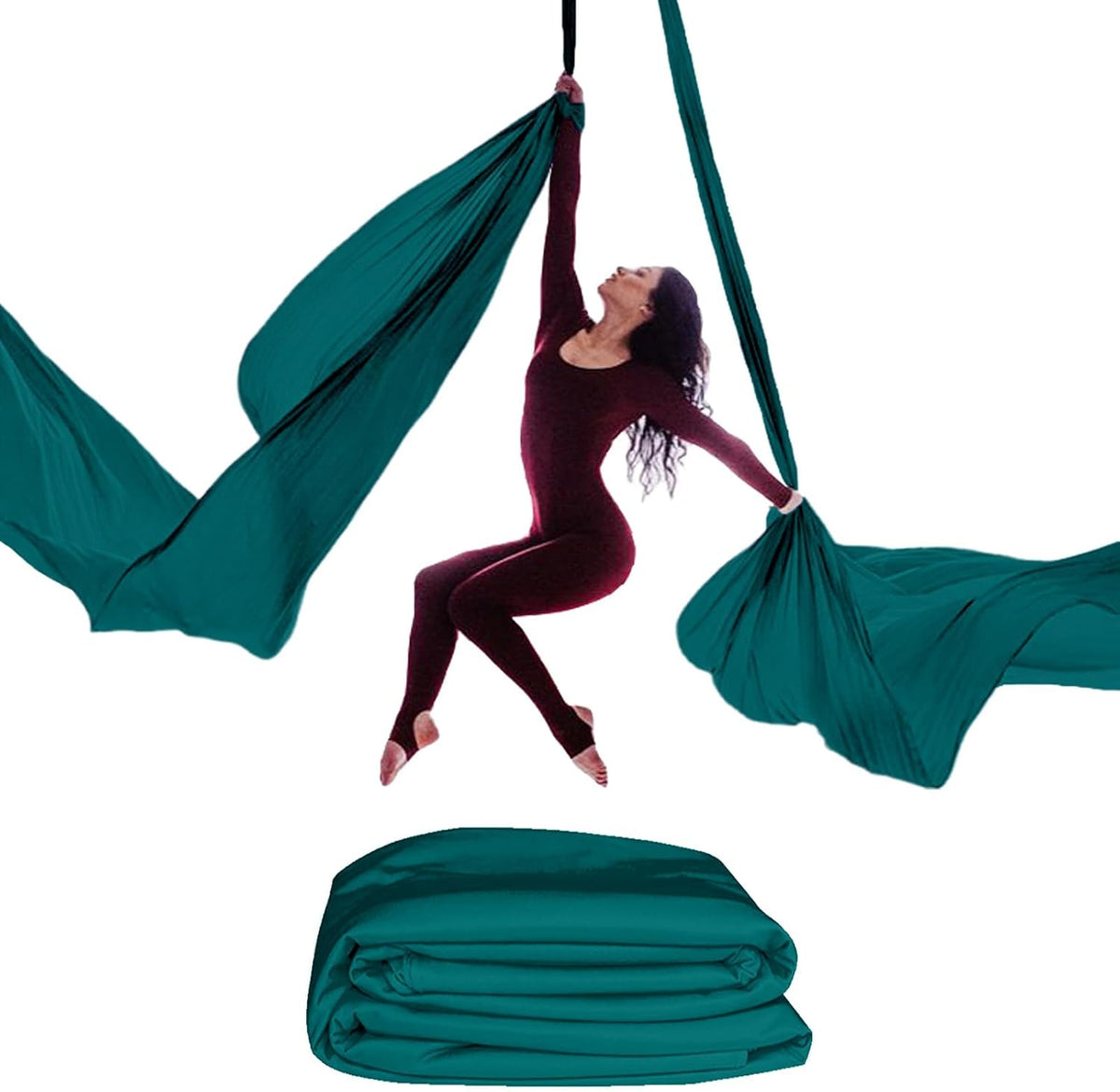 Aerial Silk (15/25 Yards), Premium Aerial Yoga Silks Fabric Perfect for Indoor/Outdoor Aerial Performances and Training (Only Fabric)
