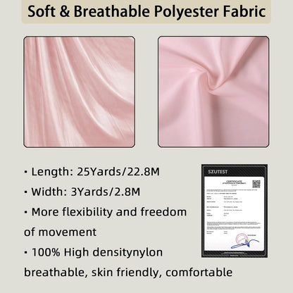 Aerial Silk (15/25 Yards), Premium Aerial Yoga Silks Fabric Perfect for Indoor/Outdoor Aerial Performances and Training (Only Fabric)