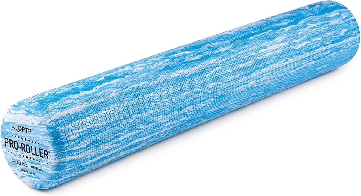 PRO-ROLLER Standard Density Foam Roller – Round, Blue, 36" x 6"