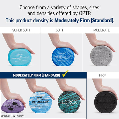 PRO-ROLLER Standard Density Foam Roller – Round, Blue, 36" x 6"