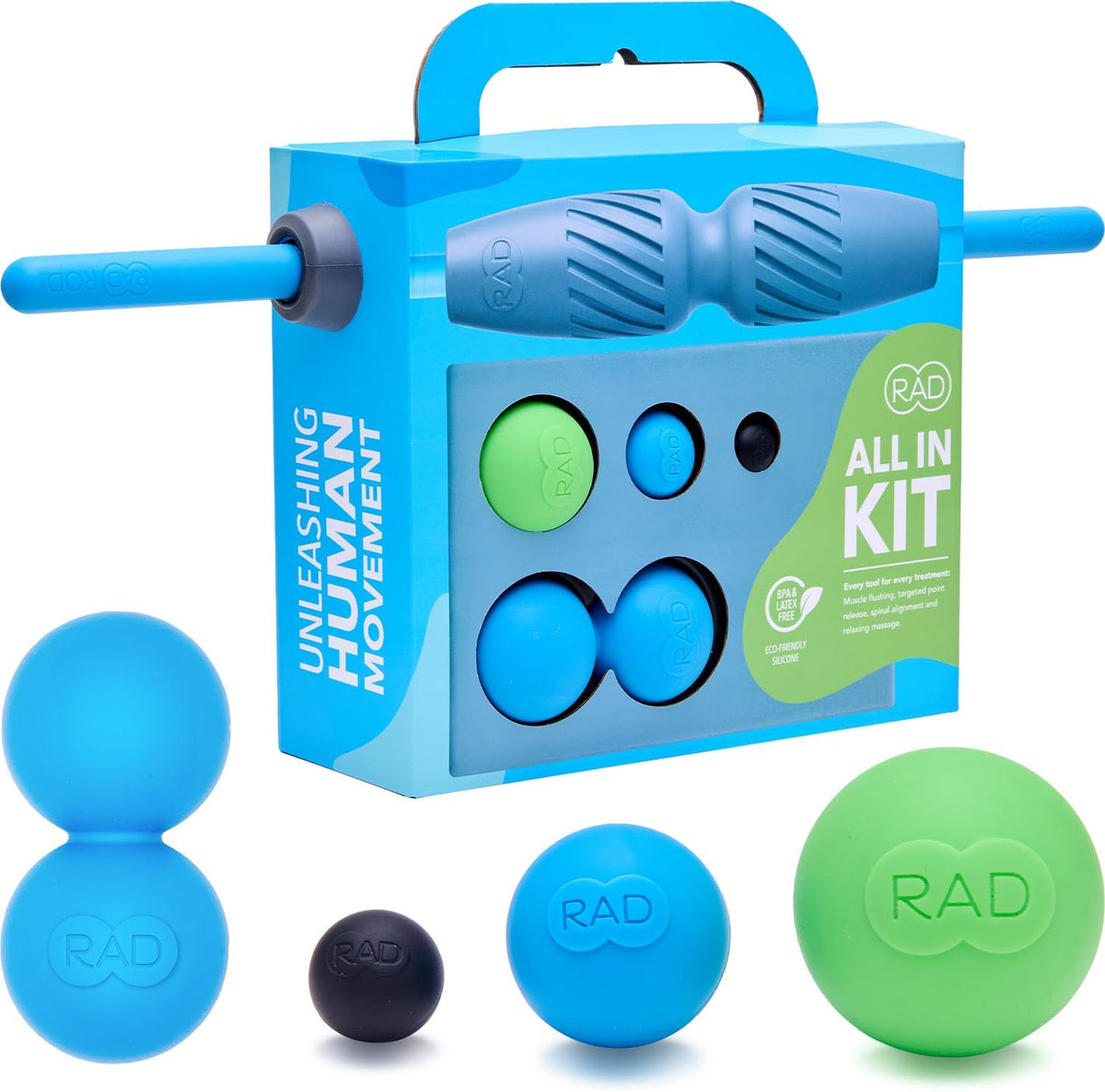 Rounds – 3 Density Yoga Massage Ball Set for Deep Tissue Myofascial Release – Therapy Balls for Feet, Back, Neck, Jaw & Forearms – Trigger Point & Mobility Therapy (3-Pack)