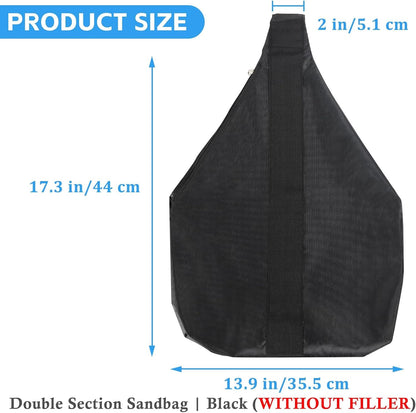 120LBS Large Sandbags Tripod Weights for Photography Set of 2, 1680D Oxford | Zipper Closure with Nylon Handle, Video Film Props Weight Sandbag for Backdrop Stand, Light Brackets, Tripods, Boom Arms