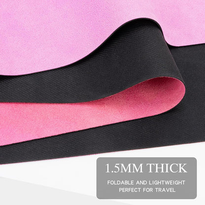 Foldable Yoga Mat, 1.5mm Thick Exercise Yoga Mat With Carry Bag