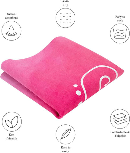 Foldable Yoga Mat, 1.5mm Thick Exercise Yoga Mat With Carry Bag