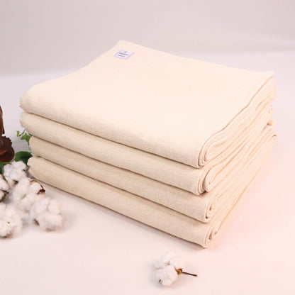 Iyengar Cotton Yoga Blanket Set of Four- Thick Handwoven Yoga Blankets for Restorative Yoga Meditation & Pranayama- Premium Cotton Yoga Blanket for Support & Comfort in Iyengar Yoga (Orange)