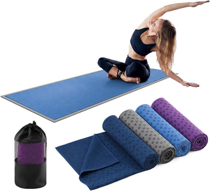 Yoga Towel 4 Pack, Hot Yoga Towel 72" x 24" Non Slip, Colorful