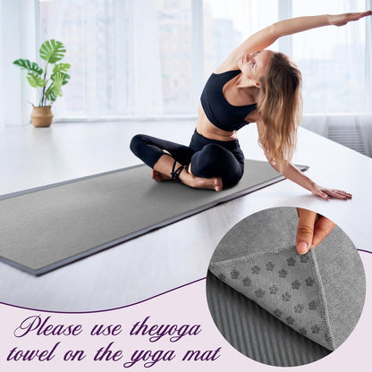 Yoga Towel 4 Pack, Hot Yoga Towel 72" x 24" Non Slip, Colorful
