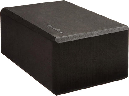 Non-Slip Yoga Blocks, Set of 2, Deepen Poses, 4" x 9" x 6", Black
