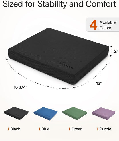 Foam Balance Pad, High-Density TPE, 15.8 x 13 x 2 in, Non-Slip