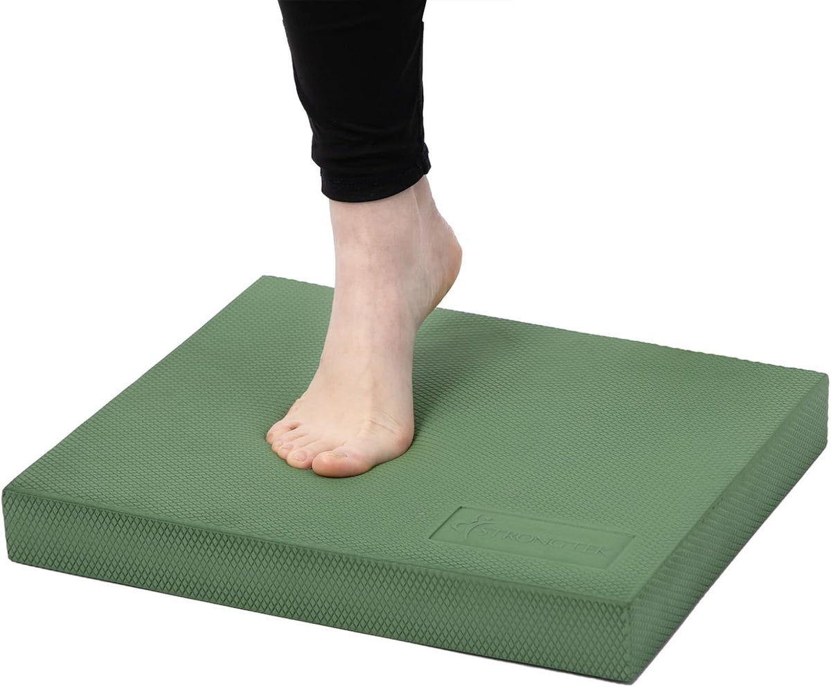 Foam Balance Pad, High-Density TPE, 15.8 x 13 x 2 in, Non-Slip