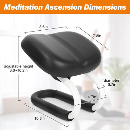 Adjustable Meditation Bench Kneeling Stool for Yoga & Prayer