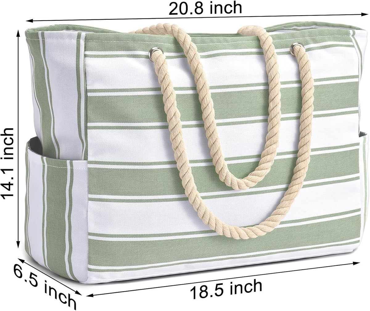 Becokan Beach Bags for Women Large Waterproof Beach Tote Bag Zipper Beach Bags Waterproof Sandproof Swim Pool Bag Large Tote