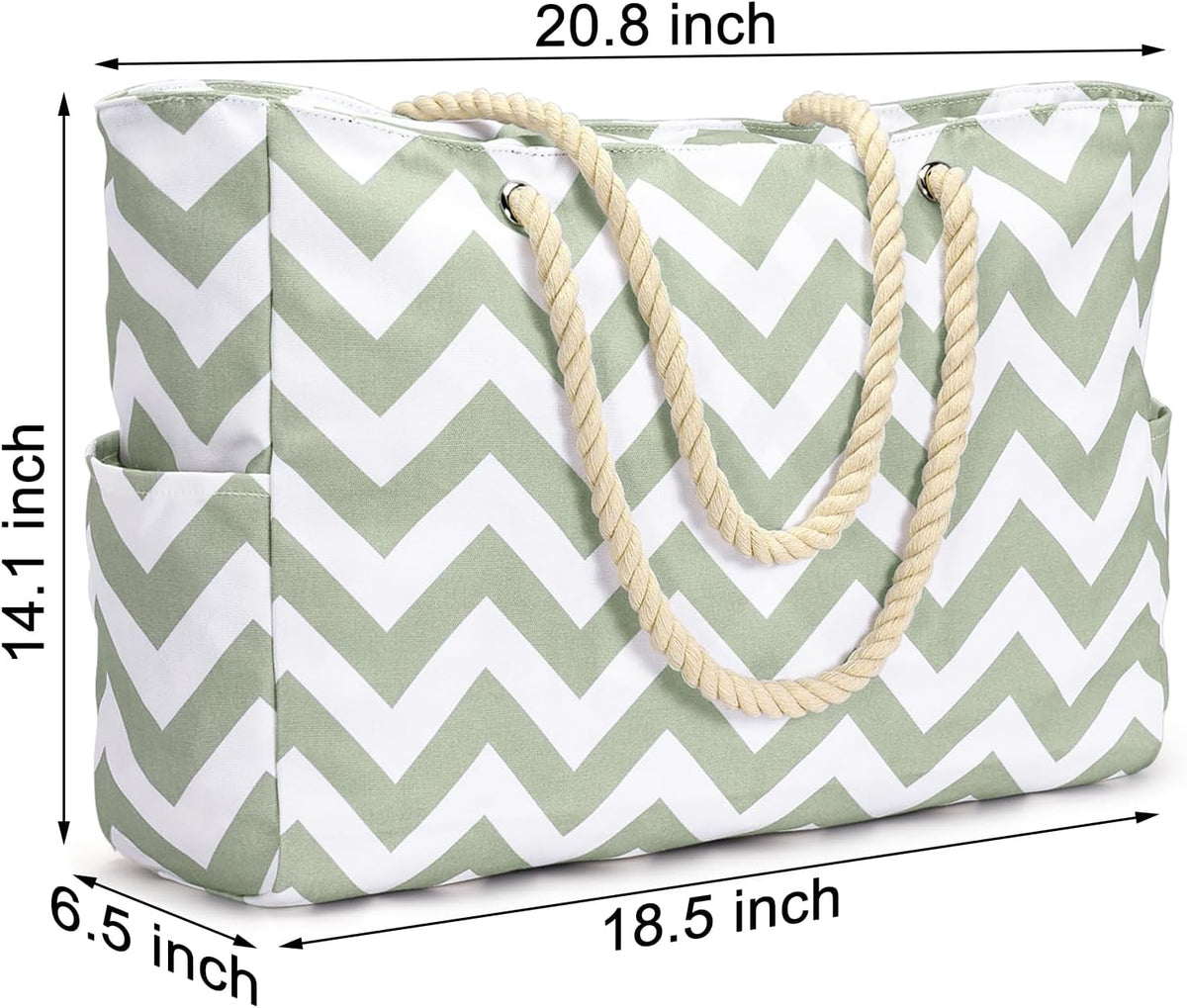 Becokan Beach Bags for Women Large Waterproof Beach Tote Bag Zipper Beach Bags Waterproof Sandproof Swim Pool Bag Large Tote