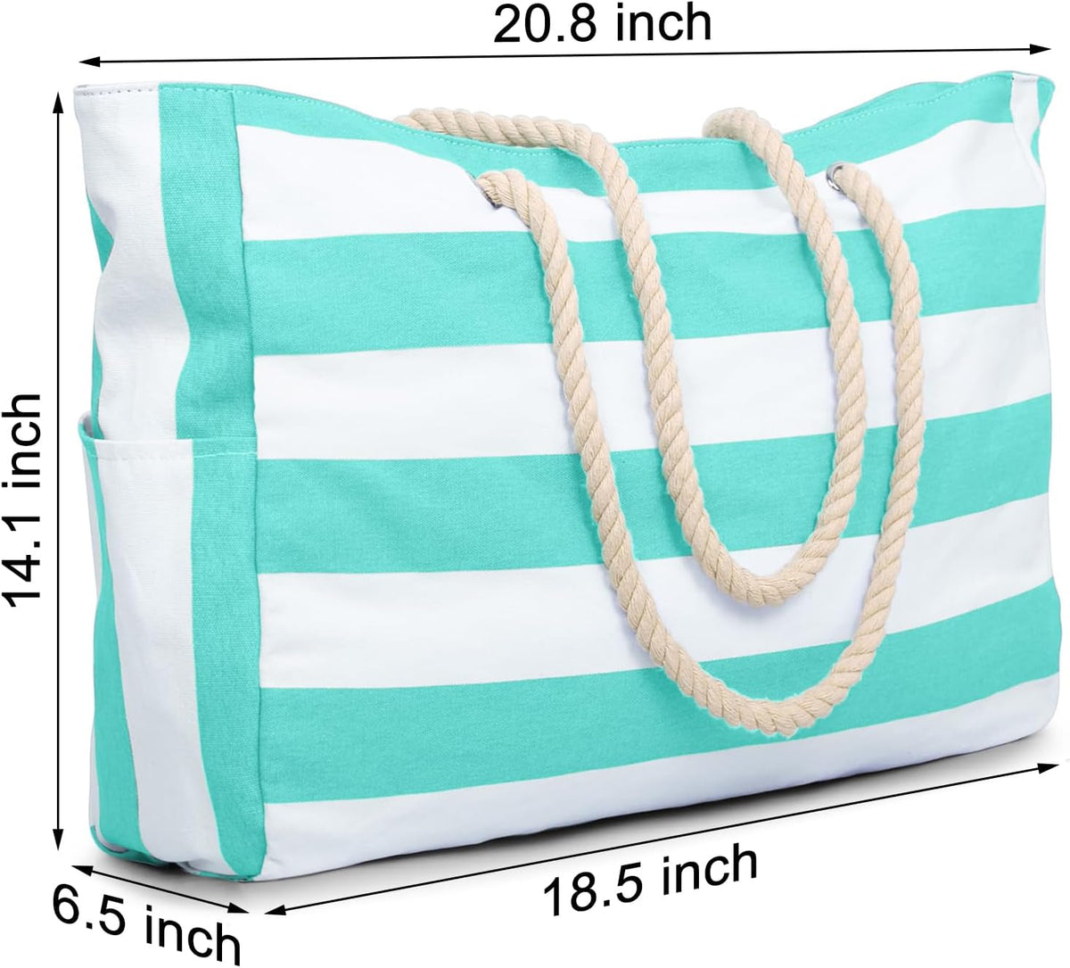 Becokan Beach Bags for Women Large Waterproof Beach Tote Bag Zipper Beach Bags Waterproof Sandproof Swim Pool Bag Large Tote