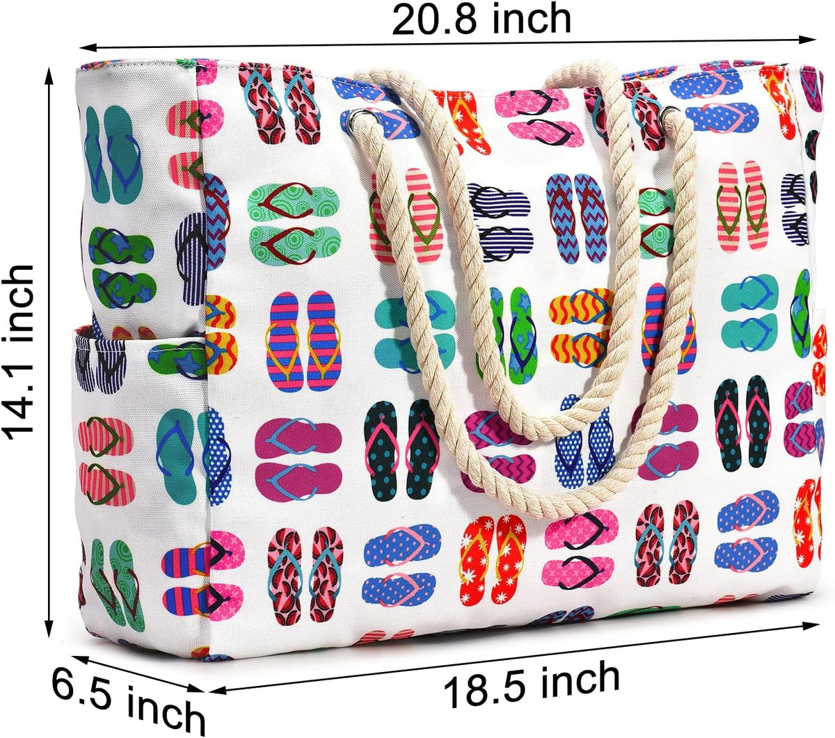Becokan Beach Bags for Women Large Waterproof Beach Tote Bag Zipper Beach Bags Waterproof Sandproof Swim Pool Bag Large Tote