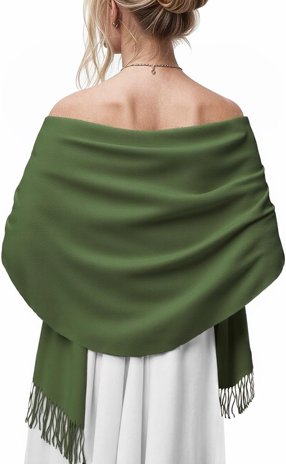 Women's Pashmina Shawl Wraps Large Cozy Scarf for Wedding Bridal Evening
