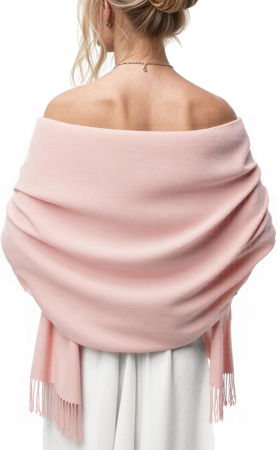 Women's Pashmina Shawl Wraps Large Cozy Scarf for Wedding Bridal Evening