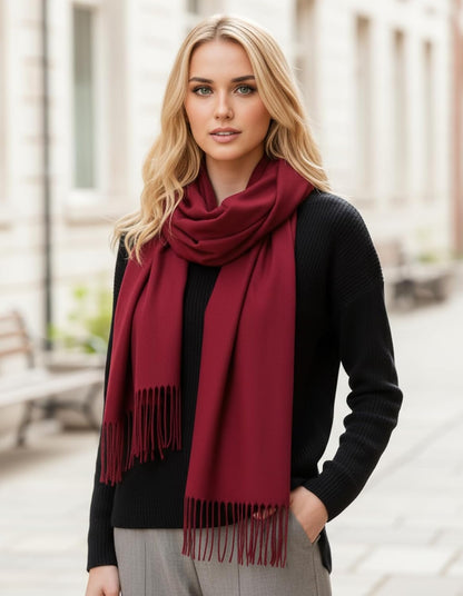 Women's Pashmina Shawl Wraps Large Cozy Scarf for Wedding Bridal Evening