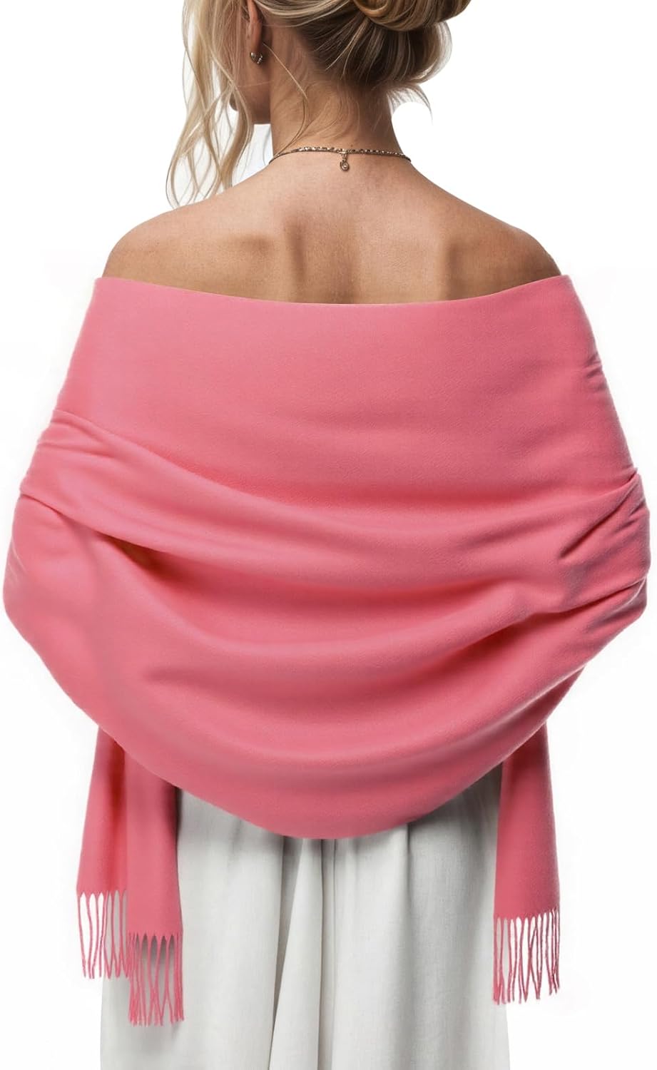 Women's Pashmina Shawl Wraps Large Cozy Scarf for Wedding Bridal Evening
