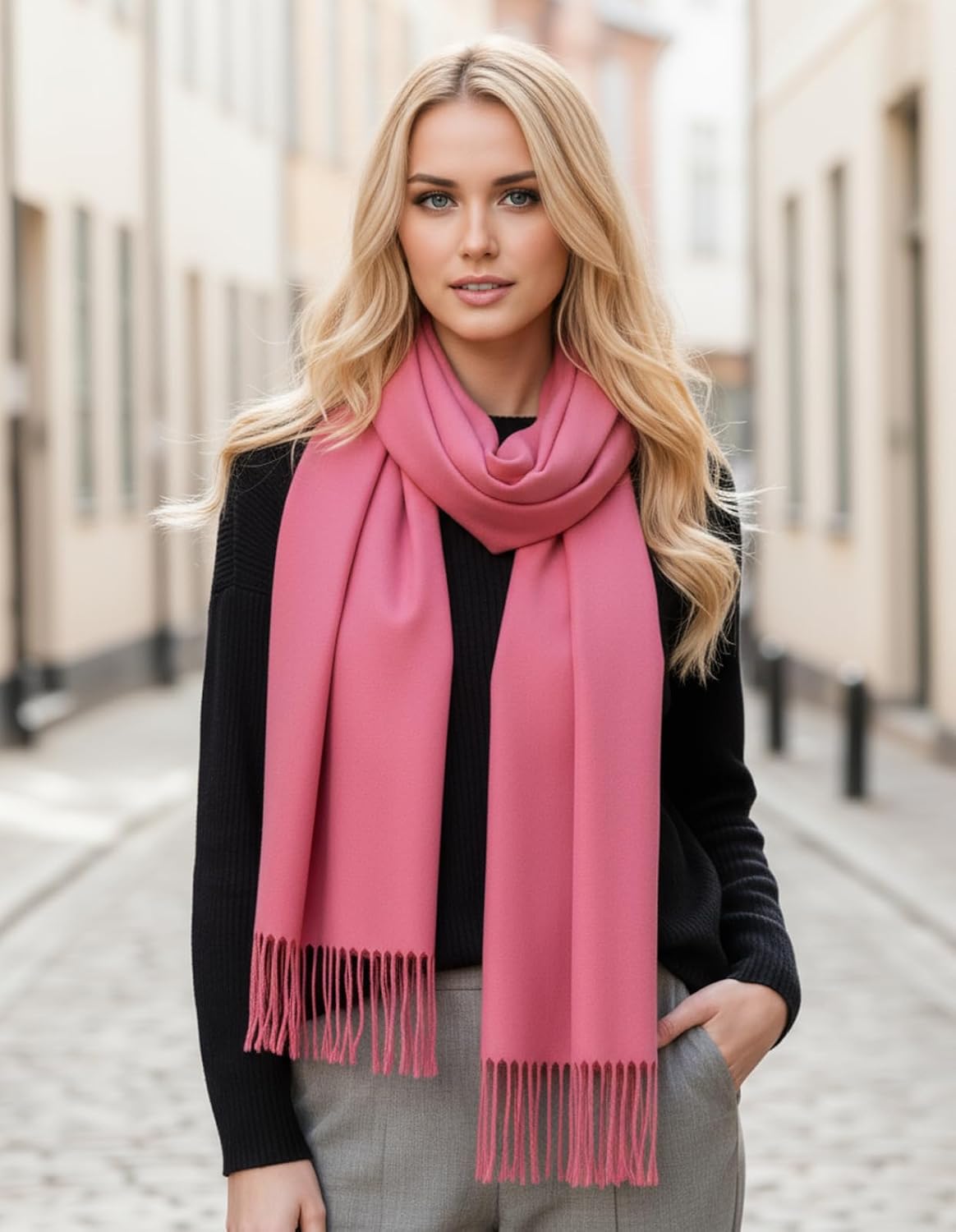 Women's Pashmina Shawl Wraps Large Cozy Scarf for Wedding Bridal Evening