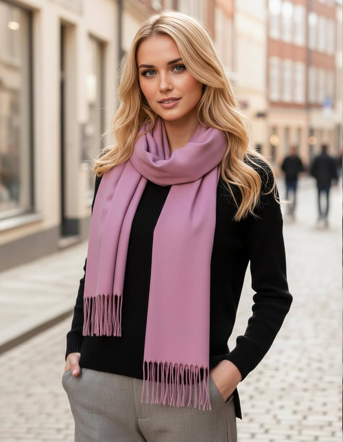 Women's Pashmina Shawl Wraps Large Cozy Scarf for Wedding Bridal Evening