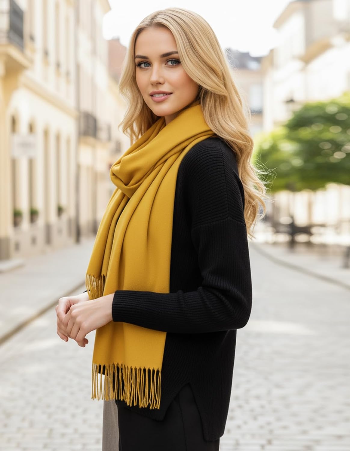 Women's Pashmina Shawl Wraps Large Cozy Scarf for Wedding Bridal Evening