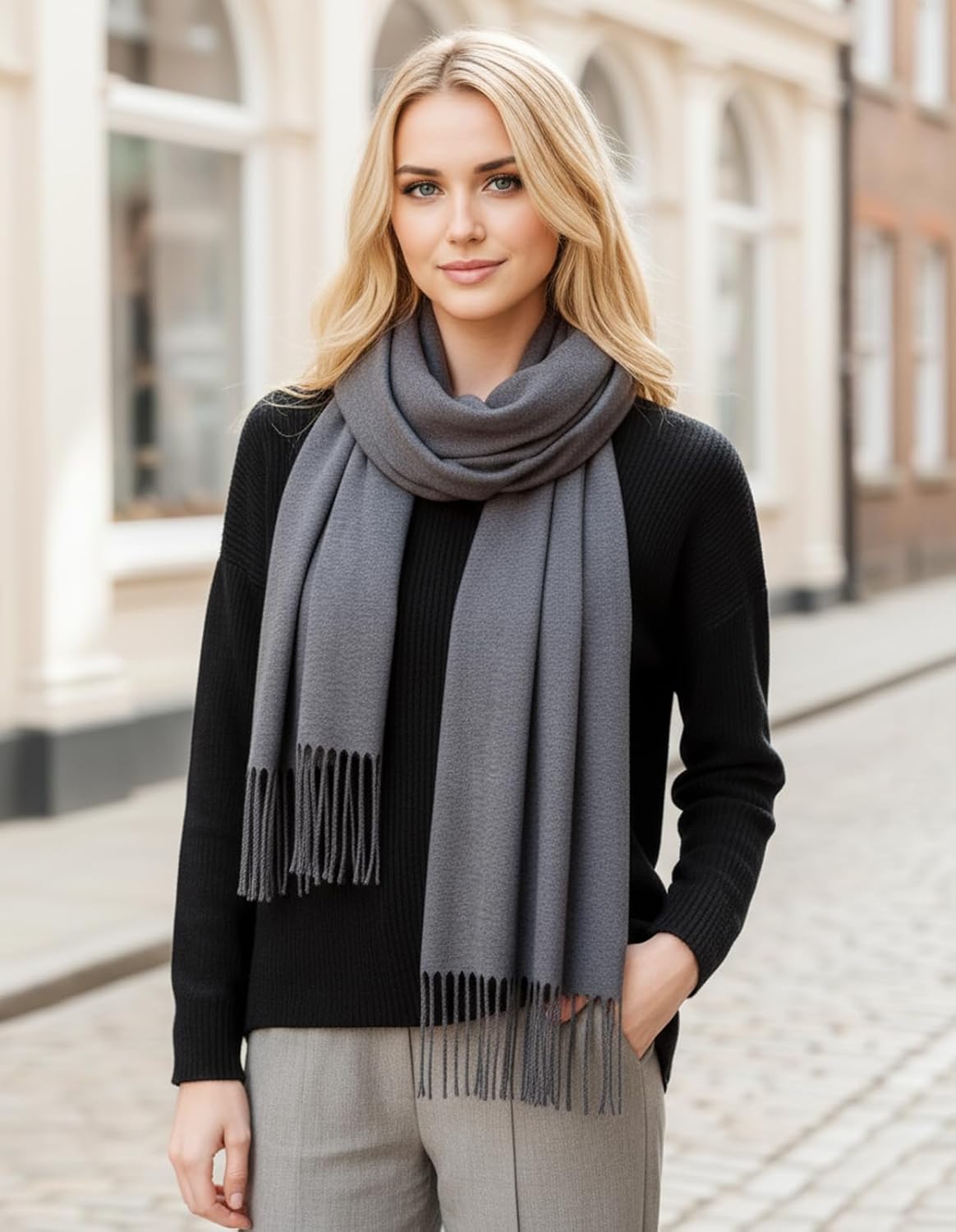 Women's Pashmina Shawl Wraps Large Cozy Scarf for Wedding Bridal Evening