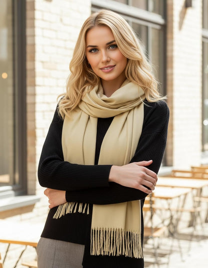 Women's Pashmina Shawl Wraps Large Cozy Scarf for Wedding Bridal Evening