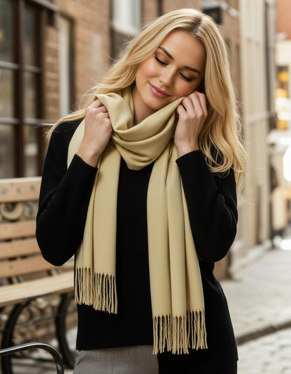Women's Pashmina Shawl Wraps Large Cozy Scarf for Wedding Bridal Evening